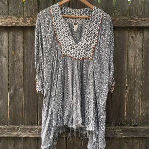 FREE PEOPLE Boho Foley Tunic Top